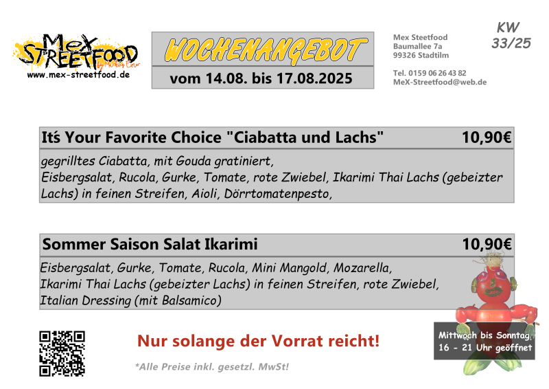 Wochenangebot KW 33 2025